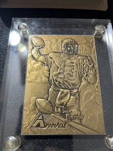 1995 The Highland Mint 1994 Dan Marino Pinnacle Bronze Card #4722 Of 5000 - Picture 1 of 7