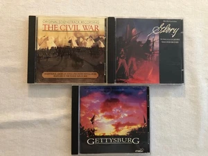 Civil War Soundtrack CD Lot: The Civil War/Glory/Gettysburg - Foto 1 di 4