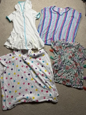 女孩游泳罩套装尺寸 4/5 和 6/7 猫和杰克汤米巴哈马毛圈布 — 第 1/4 张图片