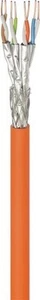 CAT 7a Installationskabel, S/FTP (PiMF), AWG 23/1 (solid) CU (Kupfer), (Orange); - Photo 1/2