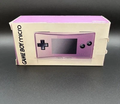 Nintendo Game Boy Micro Purple with AC Charger Tested - Image 1 of 4