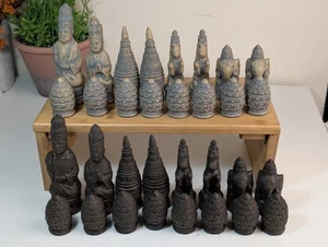 Buddhist Chess Set (Big Heavy Ornamental) - Picture 1 of 10