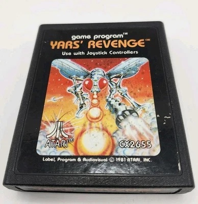 Yars' Revenge (Atari 2600, 1982) Authentic TESTED WORKS Mint Retro Rare Shooter - Image 1 of 4