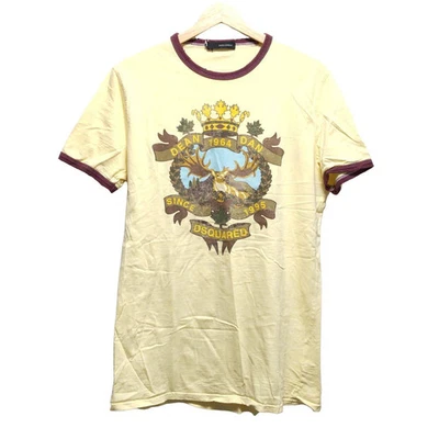 Auténtica camiseta para hombre DSQUARED2 - amarilla clara azul claro múltiple Foto 1 de 4