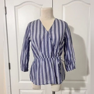 Marc New York Wickelshirt 100% Baumwolle V-Ausschnitt - Gr. S - Bild 1 von 6