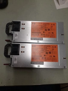 (2) HP Proliant DPS-750RB A 750W Power Supply HSTNS-PD18 P/N 506822-101 REV: 01F - Picture 1 of 3