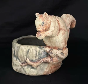 WELLER POTTERY WOODCRAFT NUT BOWL WITH SQUIRREL.....MINT! - Picture 1 of 6