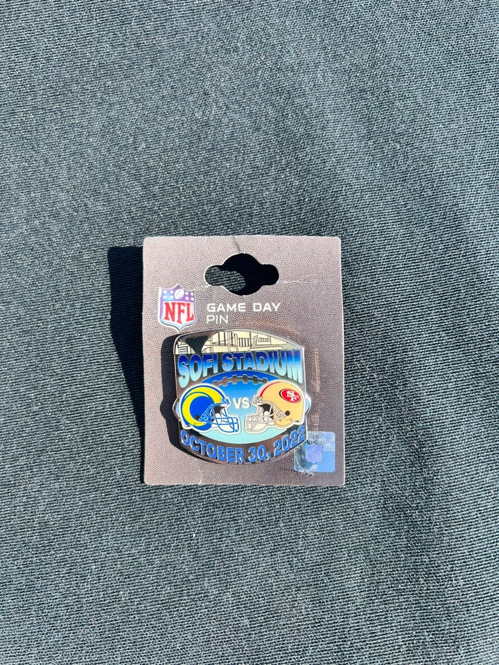 NFL Game Day Los Angeles Rams San Francisco 49ers SoFi Stadium Pin 10-30-2022