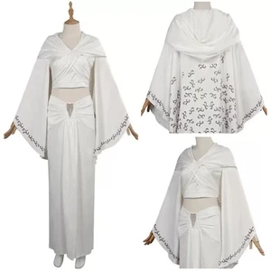Padme Amidala Cosplay Costume Women white Outfit for Halloween Role Play & - Picture 1 of 7
