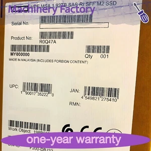 NEW HPE MSA 2060 2062 R0Q47A P13237-001 1.92TB SAS 12G 2.5 IN M2 RI SSD - Afbeelding 1 van 6