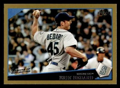 2009 Topps #233 Erik Bedard Gold #/2009 Card Seattle Mariners - Image 1 of 2