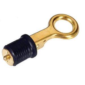 25MM 1" LEVER HANDLE EXPANDING AJUSTABLE BRASS RUBBER BOAT DRAIN PLUG BUNG - Picture 1 of 3