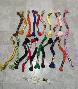 DMC Cotton Perle #5 Embroidery Floss Thread 25m 20 VTG Skeins Lot - Picture 1 of 5
