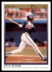 1991 O-Pee-Chee Premier Otis Nixon Atlanta Braves #89