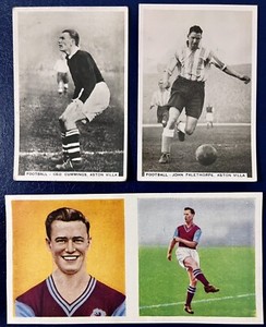 Lot of 3 x 1950’s Aston Villa FC - Cigarette / Candy Cards McPARLAND CUMMINGS +1