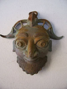 head bronze.tete en bronze afrique african art arte afrikanishe kunst - Picture 1 of 5