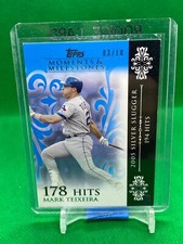 2008 Topps Moments & Milestones Blue (178/194 Hits) #123 Mark Teixeira 03/10