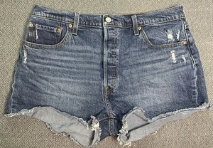 Pantalones Cortos Levi 501 Button-Fly Damas 34x3 "se ajustan como 35x3" - Imagen 1 de 10