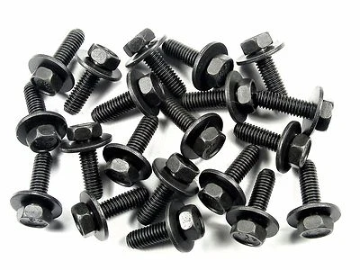 Chrysler Body Bolts- M6-1.0 x 20mm Long- 10mm Hex- 17mm Washer- 20 bolts- #171 - Image 1 of 4