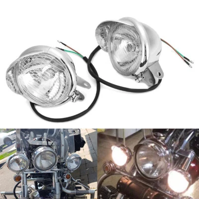 2x Luz antiniebla de punto de paso para Honda Shadow ACE Aero VT 750 1100 VLX 600 Foto 1 de 4