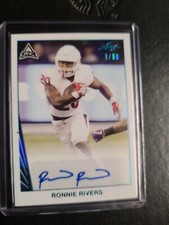 2021 Leaf Memories 1990 Base Platinum Spectrum 8/50 Ronnie Rivers #BA-RR2 Auto