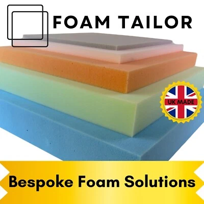 ✅ HIGH-DENSITY UPHOLSTERY FOAM SHEET CUT TO ANY SIZE FOR CUSHIONS, SOFAS, BEDS - Image 1 of 4