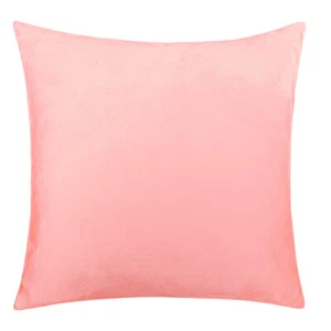 Velvet Euro Pillow Cover Soft Comfy Fabric Cushion Cover Nice Rich Colors - Picture 1 of 17