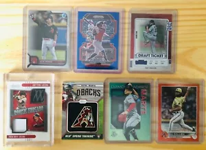 Arizona Diamondbacks 7-Card lot (Zac Gallen & Ketel Marte more) Serial #, Patch - Picture 1 of 12