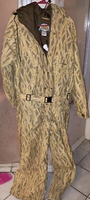 Cabelas Insulated Winter Hooded Coveralls Camo Hunting Mens Size large Remington - Image 1 of 4
