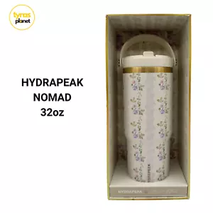 Vaso de acero inoxidable HydraPeak Nomad 32 oz - patrón de floración floral blanco nuevo en caja - Imagen 1 de 2