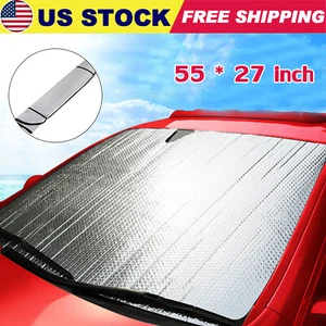 Foldable Auto Car Front Window Windshield Sun Shade Shield Cover Visor UV Block - Picture 1 of 10