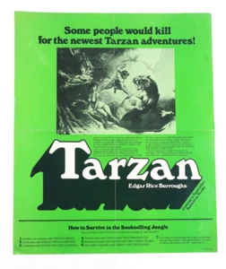 Vtg 1978 Edgar Rice Burroughs' Tarzan Adventures Book Poster - Picture 1 of 5