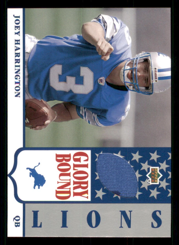 2002 UD Authentics Glory Bound Jerseys #GBJJH Joey Harrington - Image 1 of 2