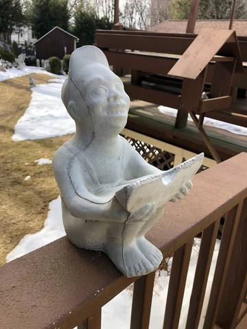 Watermelon Boy Statue, Concrete Boy Statue, Americana Garden Statuary Cover