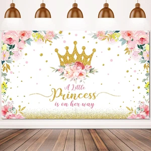 Babyparty Hintergrund 6 x 3,6 Fuß kleine Prinzessin Babyparty Party Dekoration für - Bild 1 von 12