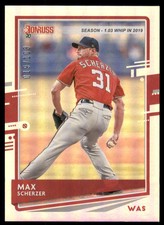 2020 Donruss Season Stat Line Variations #123 Max Scherzer /103