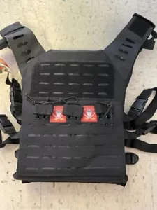 Tactical Plate Carrier Mag Chest Rig Vest Body Cover Protective - Black - Picture 1 of 2