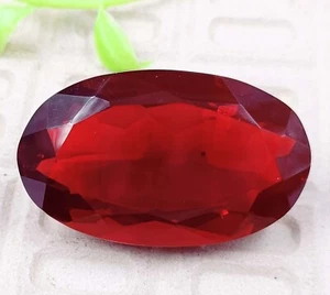 Gran venta de fin de semana forma ovalada 73,75 quilates topacio rojo certificado piedras preciosas brasileñas YSV - Imagen 1 de 9