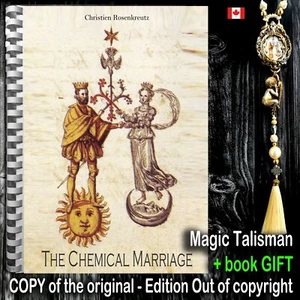 antique book magic rosicrucian secret alchemy occult esoteric chemical marriage - Picture 1 of 24