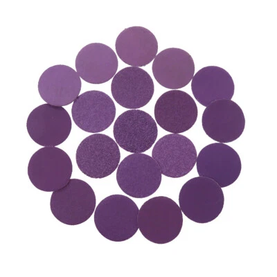 Mini 1 inch（25mm）Purple Wet Dry Sanding Disc Hook Loop Sandpaper 60-10000 Grit - Image 1 of 4