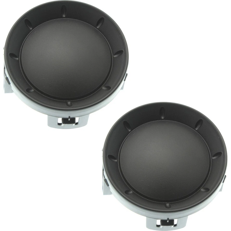 Set of 2 Fog Light Covers Front Left Right for Nissan Cube 09-14 Pair Black - Image 1 of 4