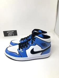 Nike Air Jordan 1 One Mid Signal Blue men size 9.5 New DS AJ1 DD6834-402 - Picture 1 of 12
