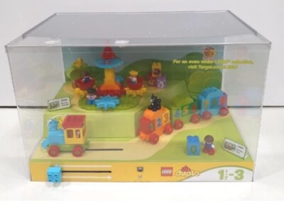 LEGO  DUPLO RETAIL STORE DISPLAY acrylic case train set 10847 carousel 10845 set - Image 1 of 4