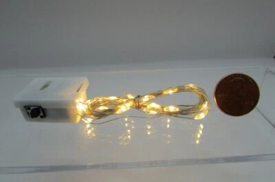 Casa de Muñecas Miniatura Navidad Hilo de Luces LED Blancas Cálidas 78" Largo ART414 Foto 1 de 2