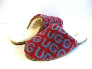 UGG SCUFF POP MEN SLIPPERS SUEDE RED /BLUEE US 10 /UK 9 /EU 43 - Picture 1 of 5