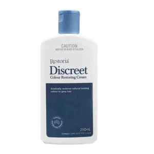 250ml Hair Color Restoring Cream Treatment Unisex Restoria Discreet Grey Black - Picture 1 of 8