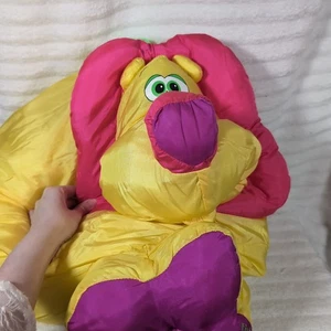 Fisher Price Big Things 1994 Puffalump León Amarillo Rosa Peluche Relleno - Imagen 1 de 8