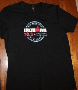 Lululemon T-Shirt Uomo Grande Ironman Virginia Triathlon Finisher Nera - Foto 1 di 6