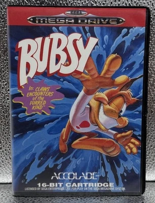 Bubsy Sega Mega Drive W/Manual 16 Bit Retro PAL 1993 #1098 - Image 1 of 4