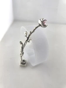 Artisan signed Sterling Silver Amethyst Pearl Flower Pin 3.25" Brooch OOAK - Picture 1 of 8